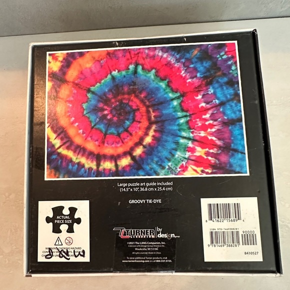 Turner Licensing 1000PC Puzzle Groovy Tie-Dye NEW - Picture 2 of 4
